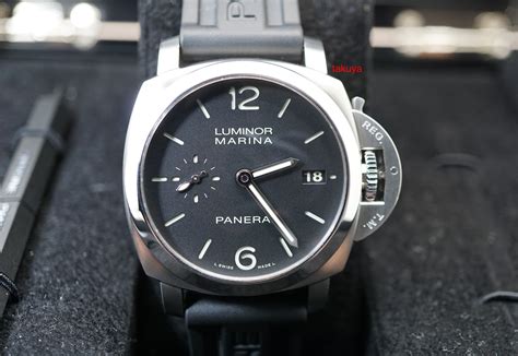 Panerai Luminor Marina PAM 392 Leather Strap Automatic Black 